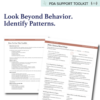 Clinical Red Flags | PDA Assessment & Differential Diagnosis Guide