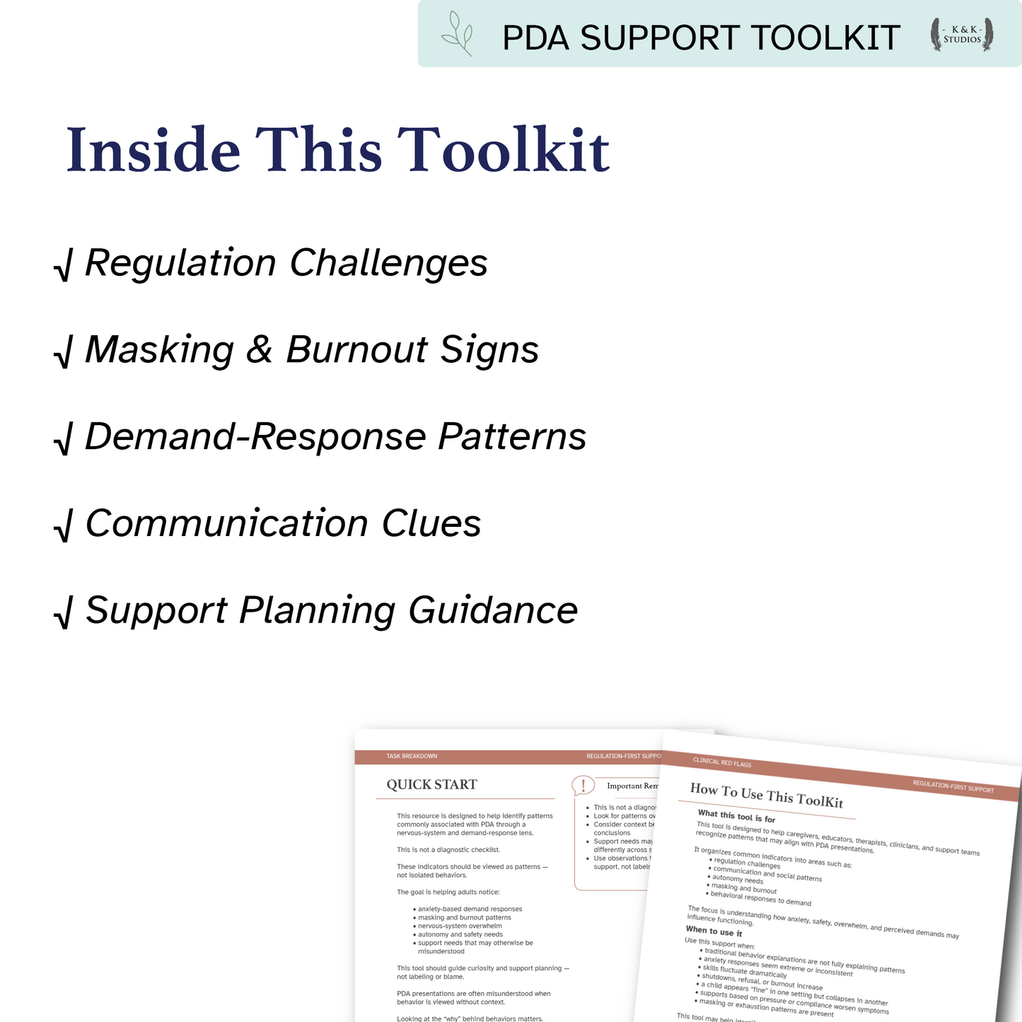 Clinical Red Flags | PDA Assessment & Differential Diagnosis Guide