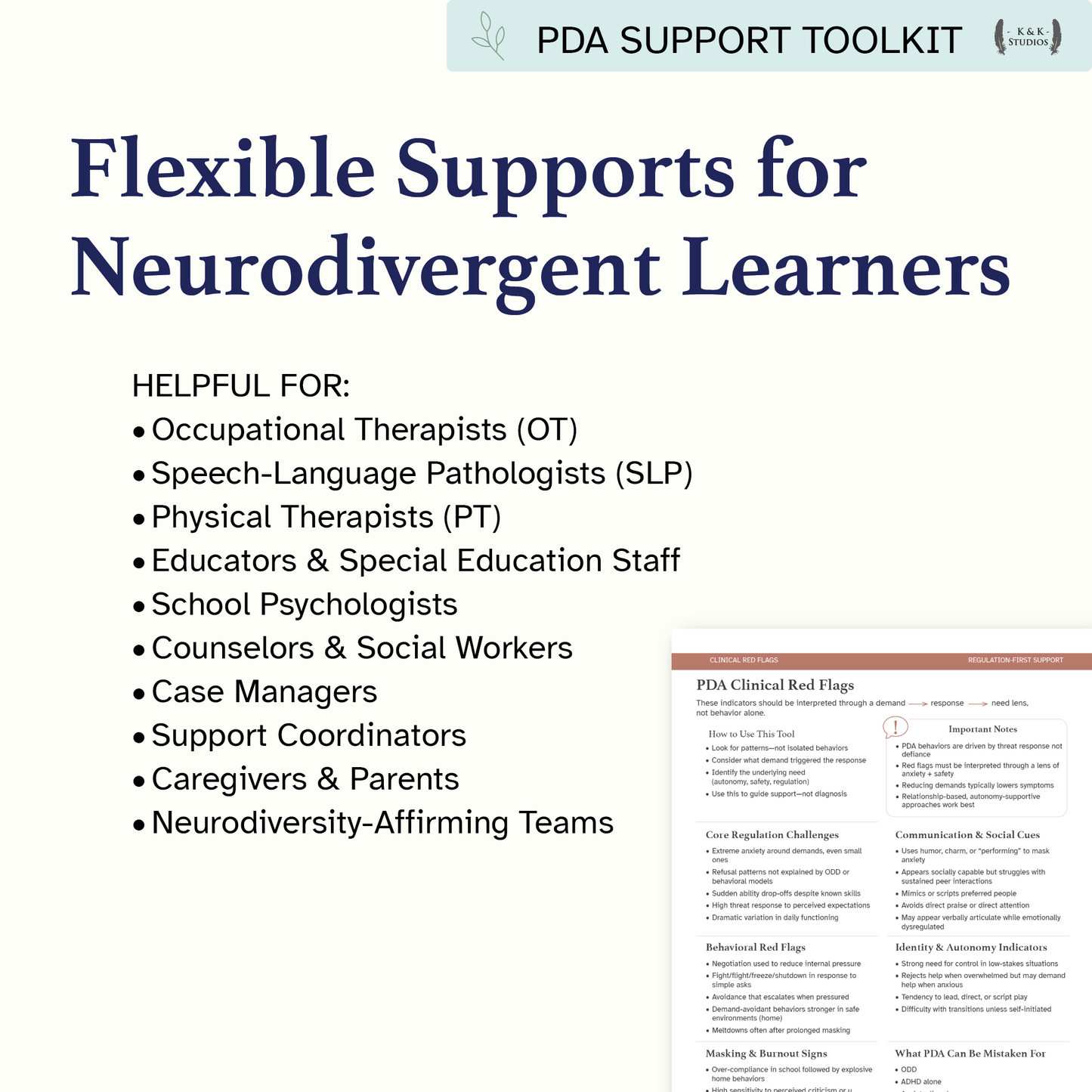 Clinical Red Flags | PDA Assessment & Differential Diagnosis Guide