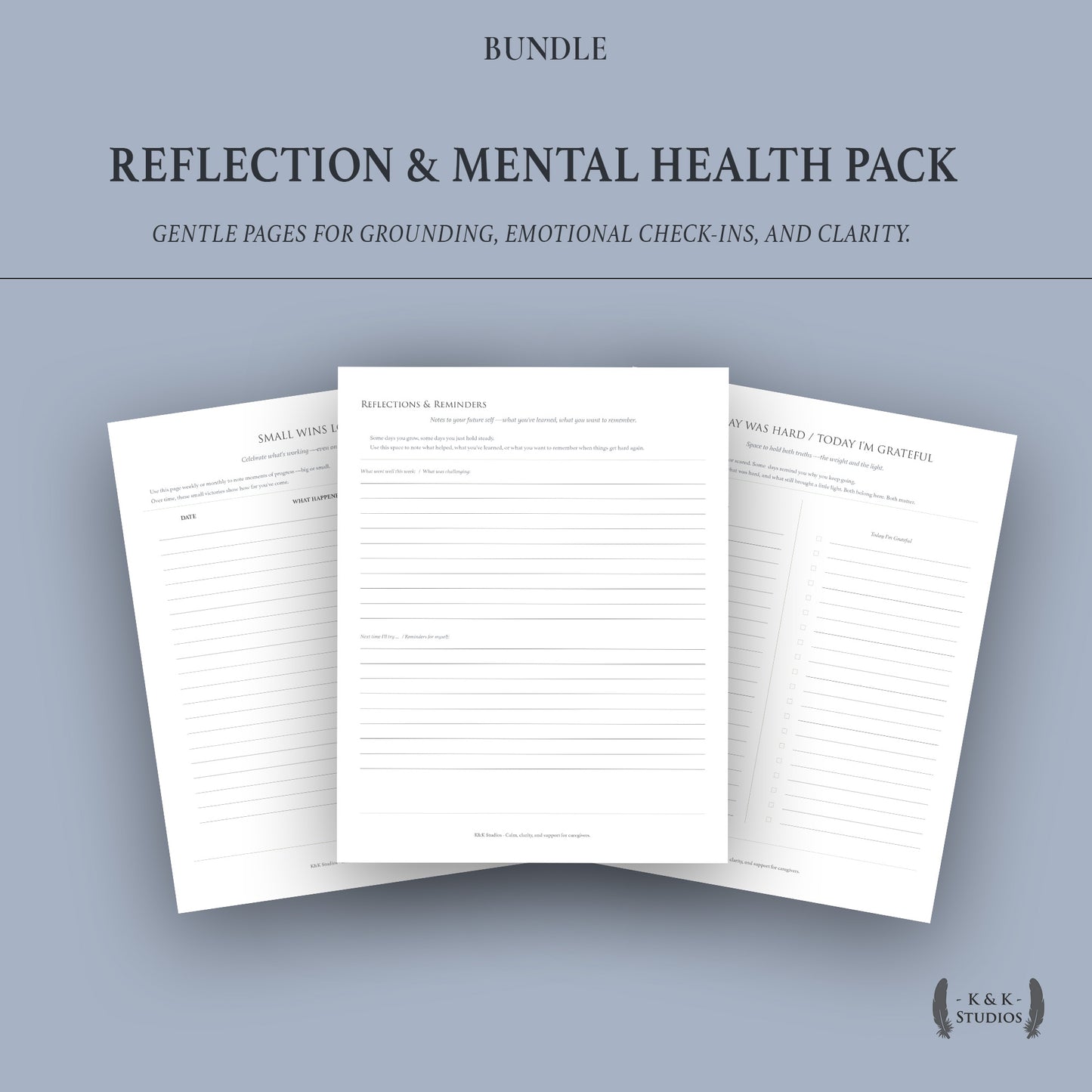 Caregiver Reflection & Mental Health Toolkit cover