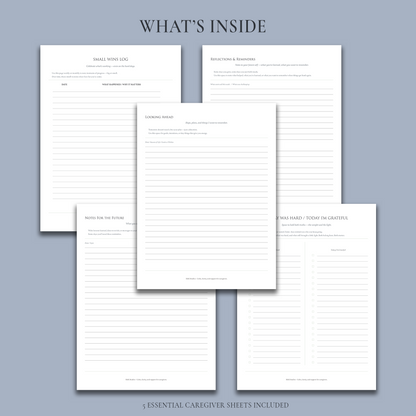 Printable mental health toolkit for caregivers