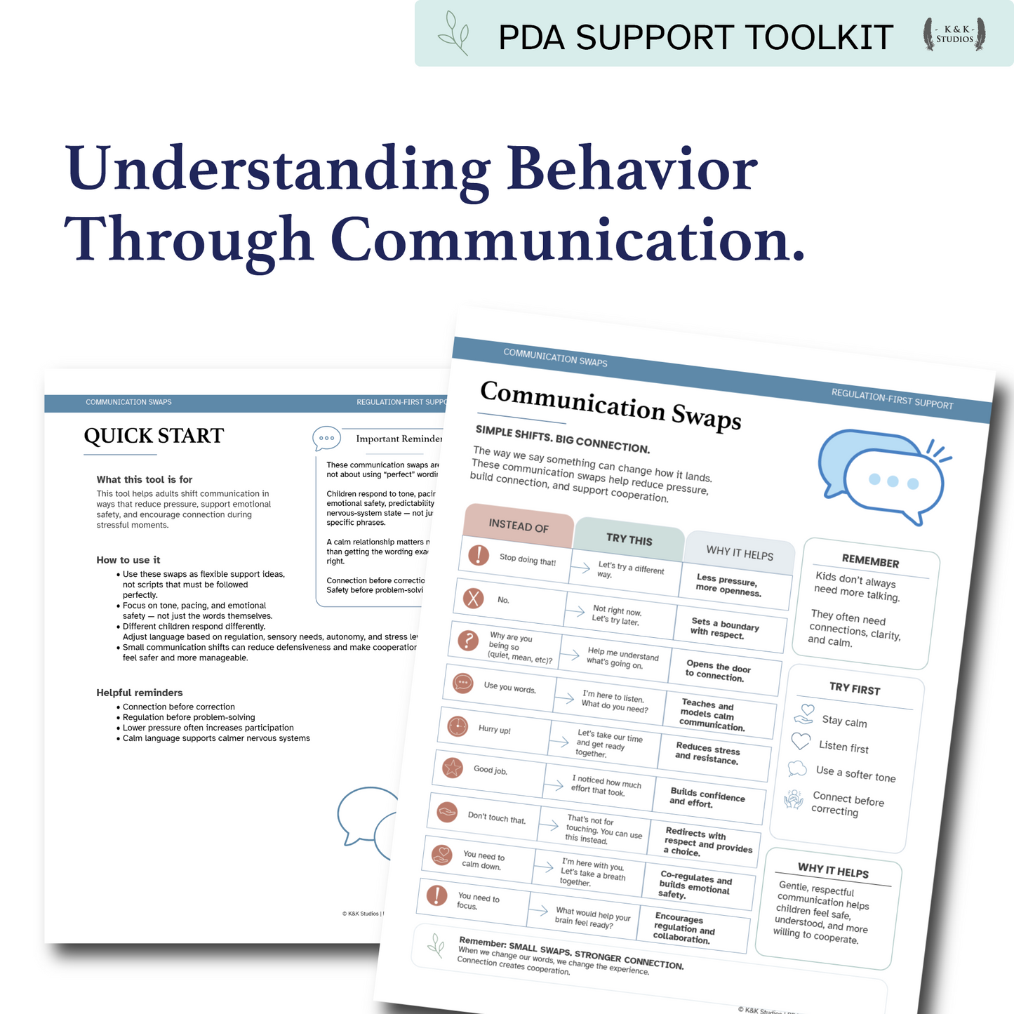 PDA Regulation-First Communication