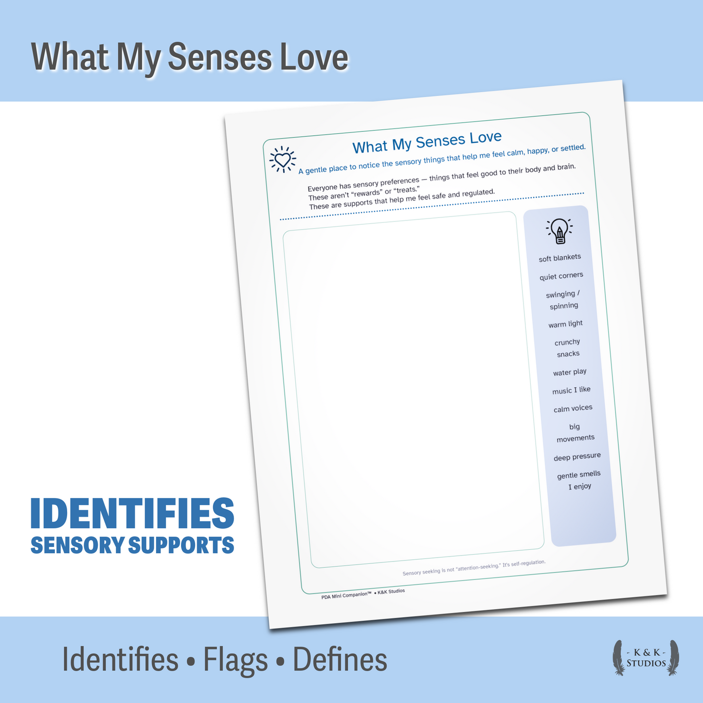 Section 3 – My Sensory World