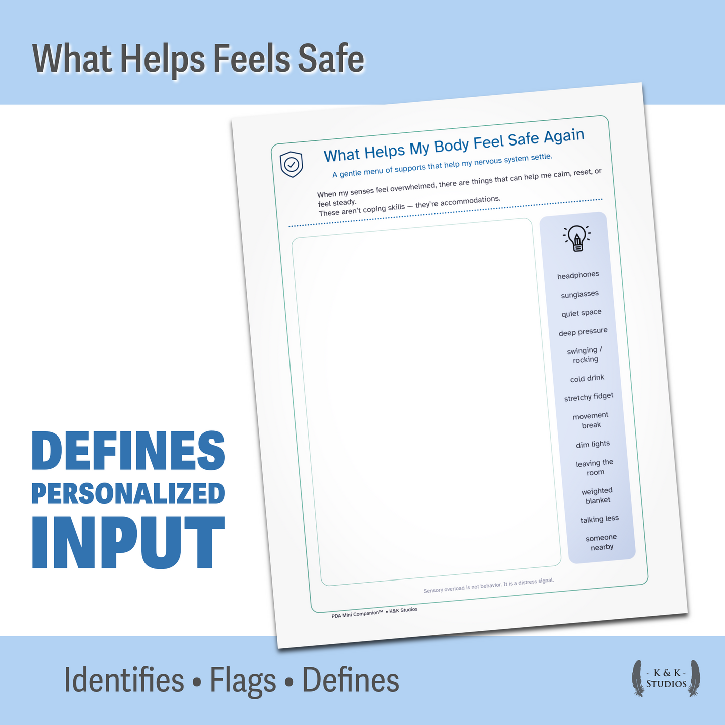 Section 3 – My Sensory World