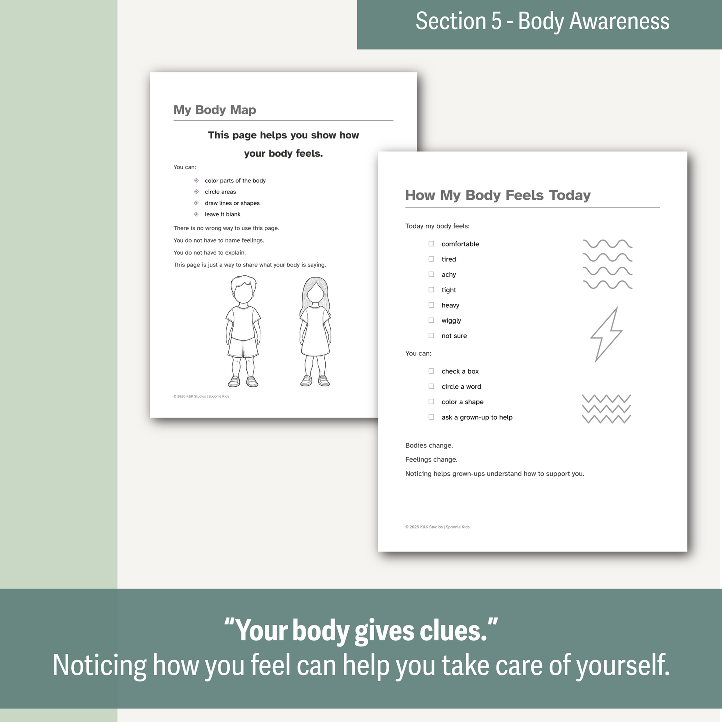Spoonie Kids: An Energy - Body Awareness Planner
