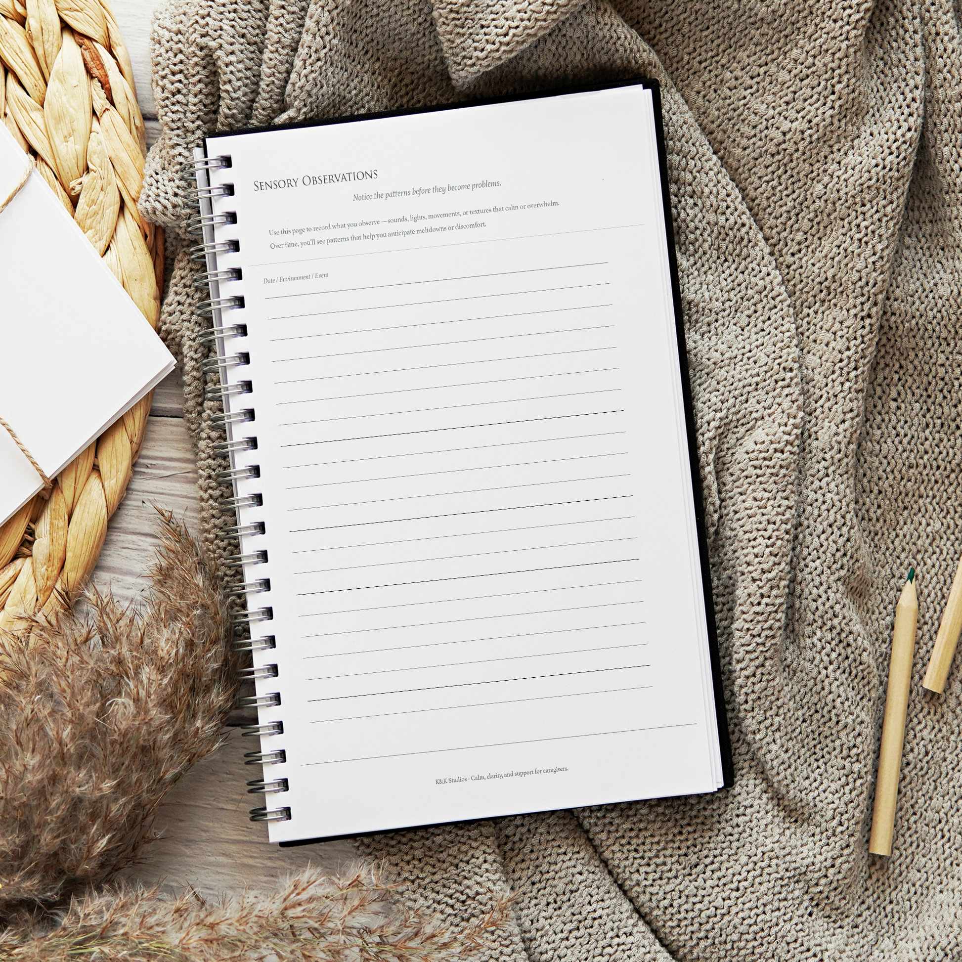 Sensory observations tracker for neurodivergent kids