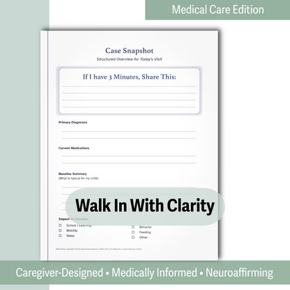 Specialist Visit - Appointment Advocacy Toolkit