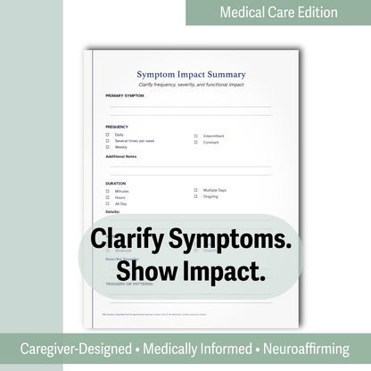 Specialist Visit - Appointment Advocacy Toolkit