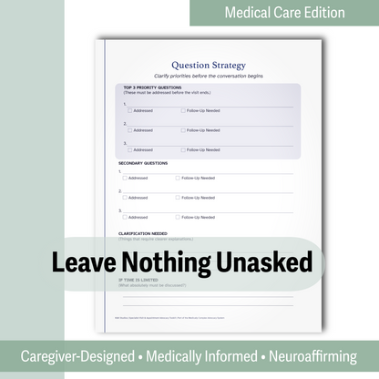 Specialist Visit - Appointment Advocacy Toolkit