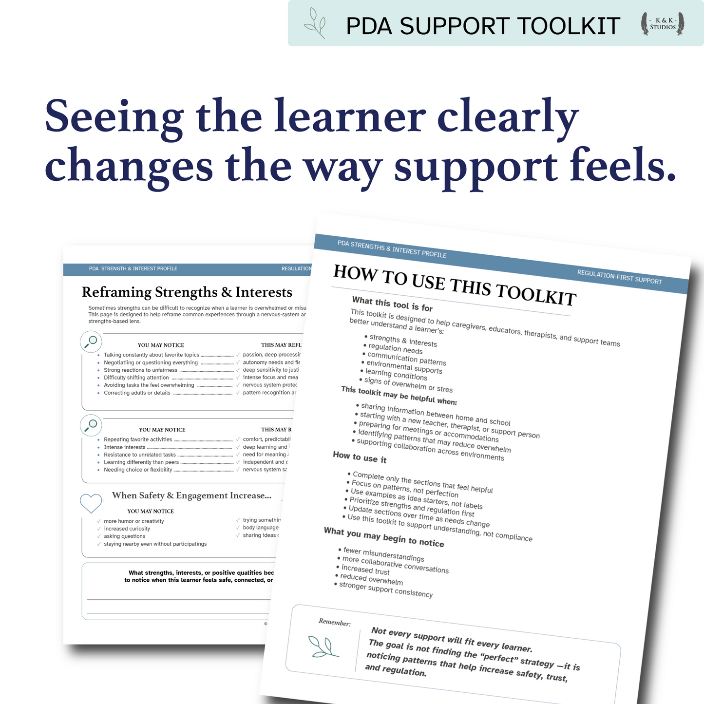 PDA Strengths & Interest Profile