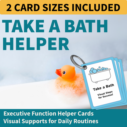 Take a Bath Helper – Visual Routine Cards for Autism, ADHD & Executive Function Support