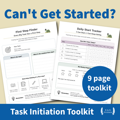 Task Initiation Toolkit | Executive Function Help for ADHD & Homework