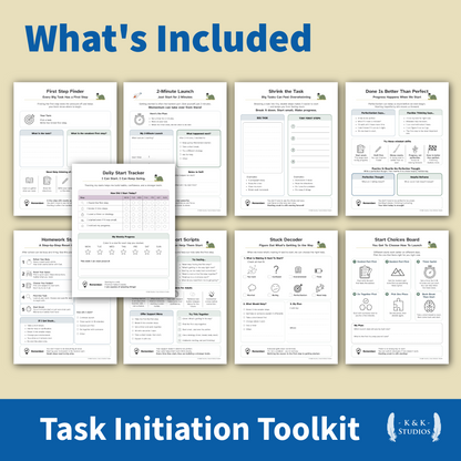Task Initiation Toolkit | Executive Function Help for ADHD & Homework