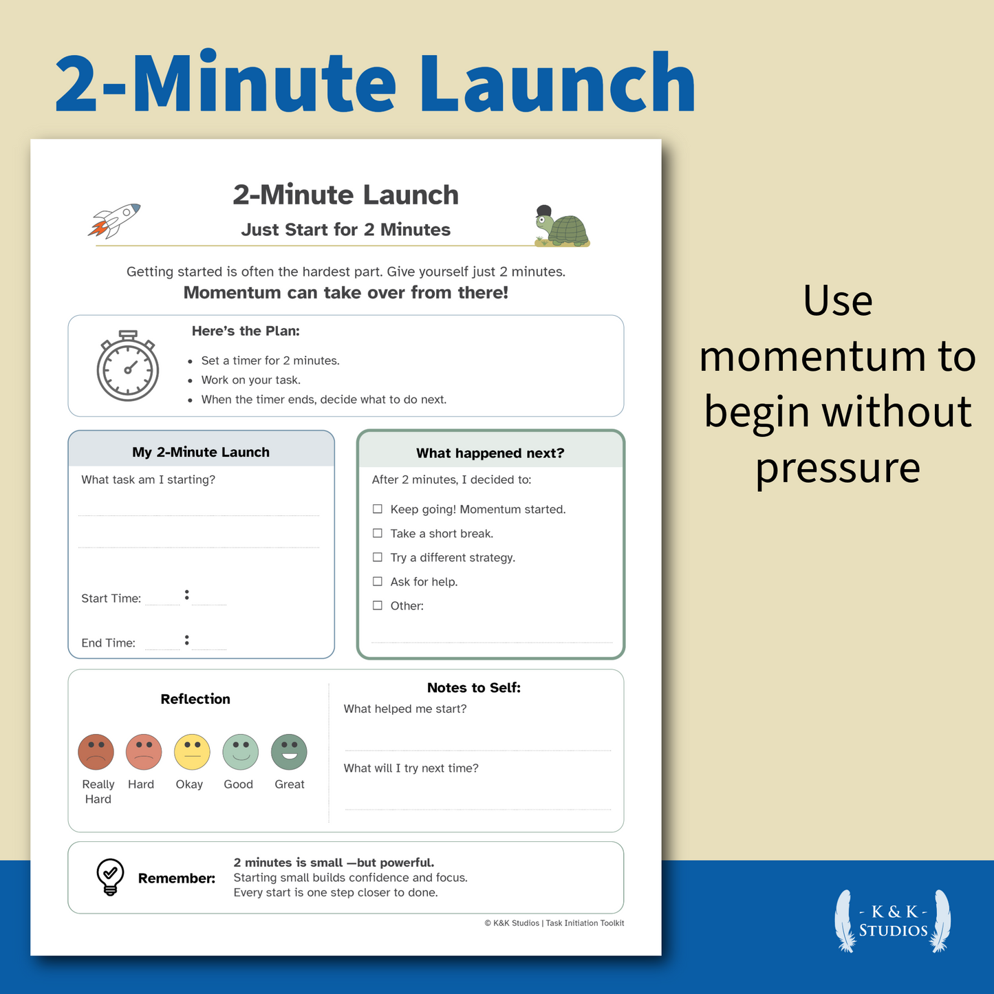Task Initiation Toolkit | Executive Function Help for ADHD & Homework
