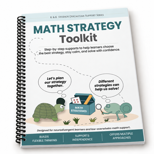 Math Strategy printed coil-bound workbook cover.