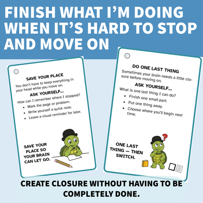 Transition Strategy Cards • Printed Cards + Downloadable Instructions