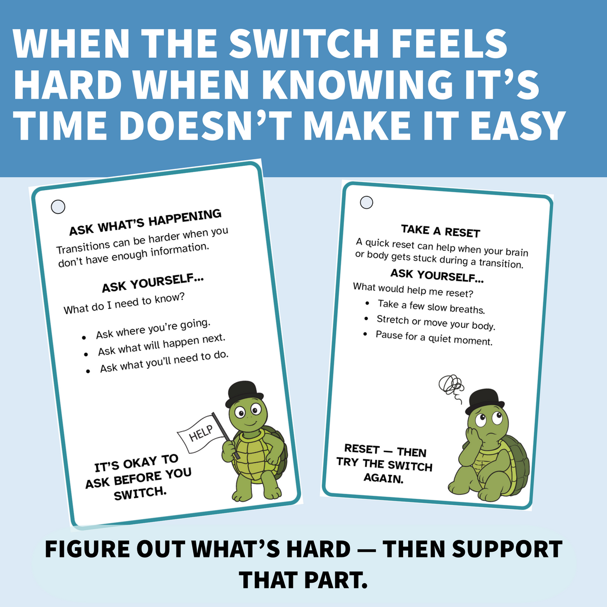Transition Strategy Cards • Printed Cards + Downloadable Instructions