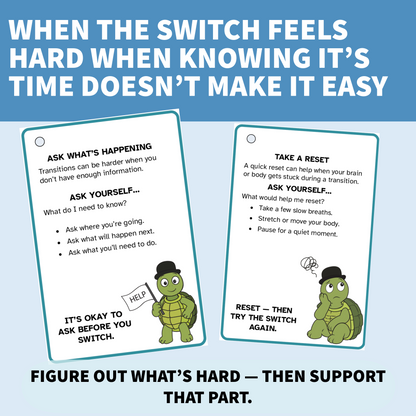 Transition Strategy Cards • Printed Cards + Downloadable Instructions