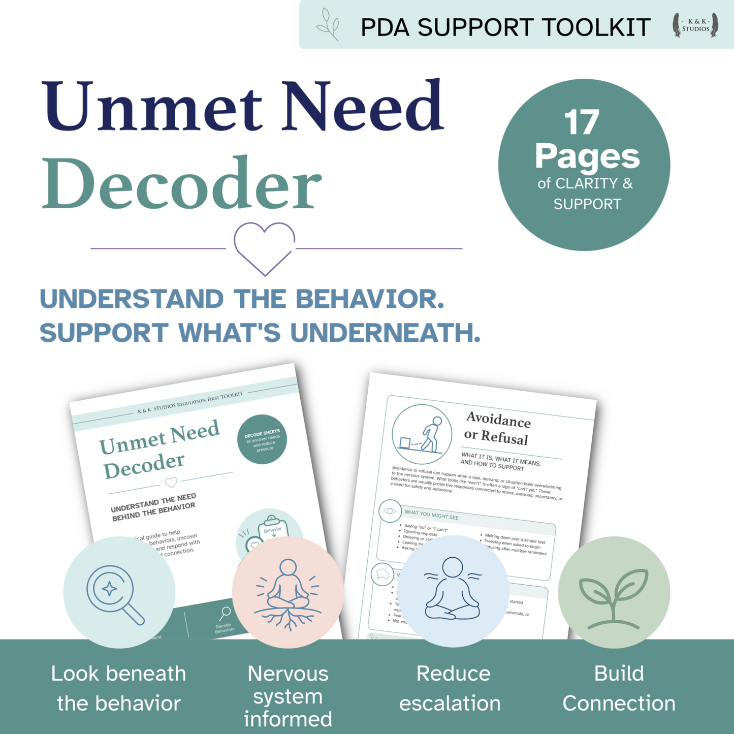 PDA Unmet Need Decoder | Nervous System & Behavior Support Toolkit