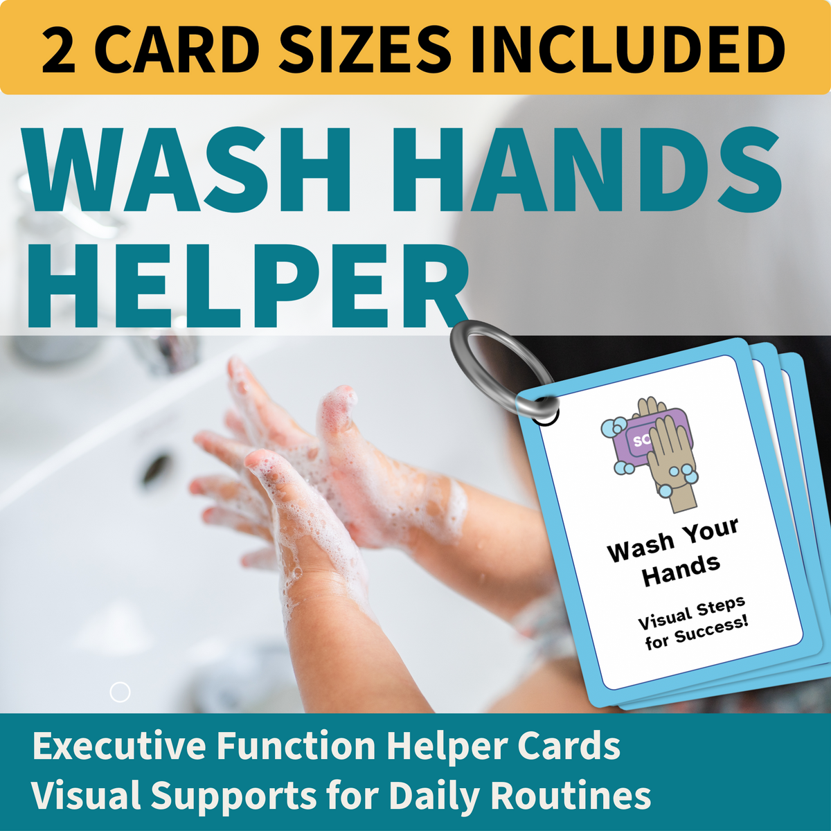 Wash Your Hands Helper | Visual Hand Washing Routine for Autism, ADHD & Executive Function Support