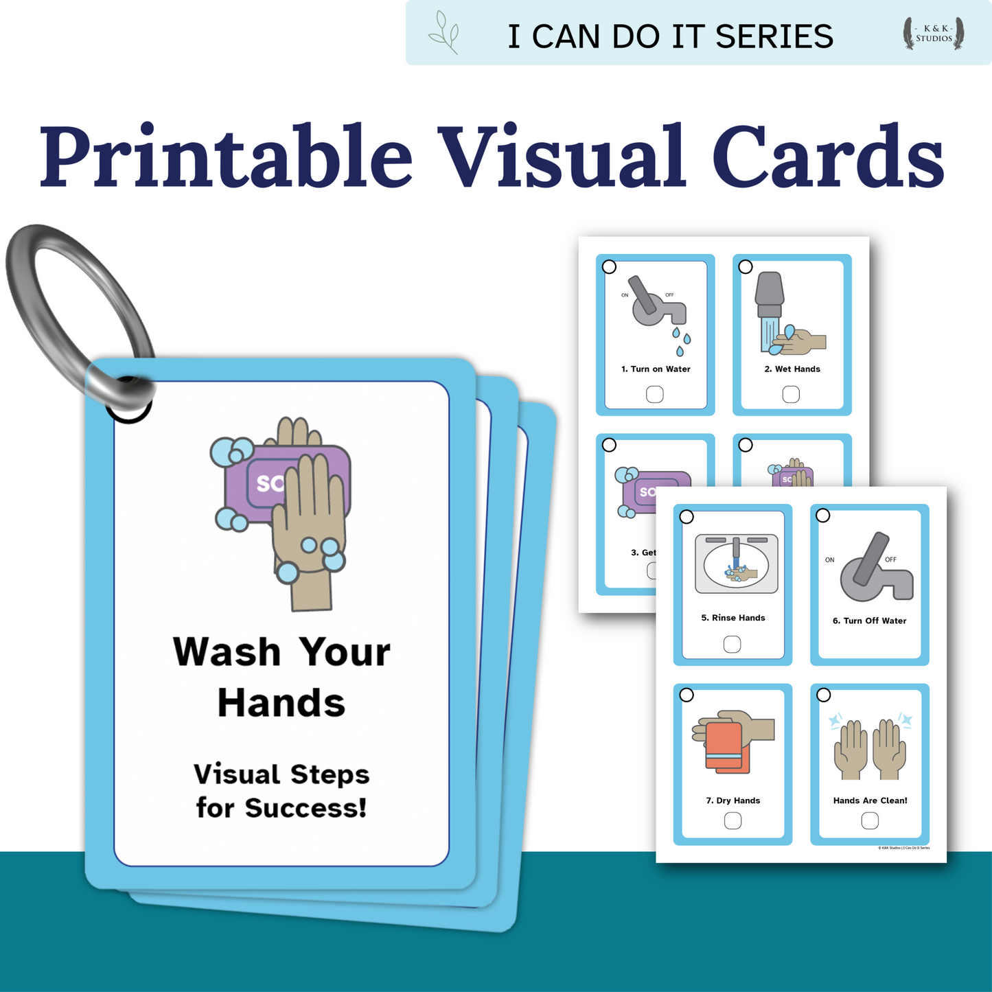 Wash Your Hands Helper | Visual Hand Washing Routine for Autism, ADHD & Executive Function Support