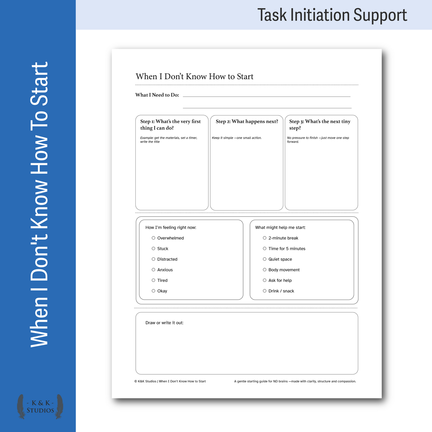 Executive Function Task Initiation & Momentum Support