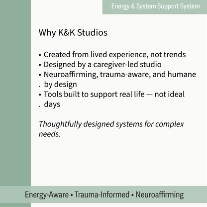 The Spoonie Planner Energy & Symptom Support System