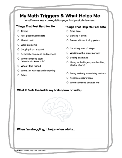 Why Math Feels Hard | Dyscalculia & Math Anxiety Toolkit