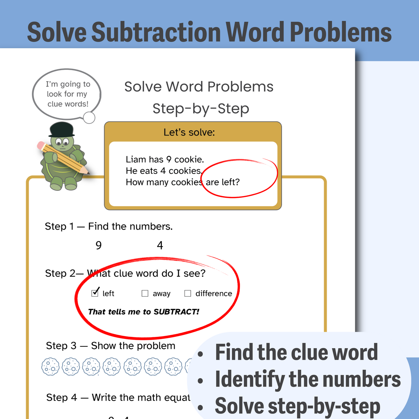 WORD PROBLEMS | Dyscalculia Support Math Intervention Toolkit