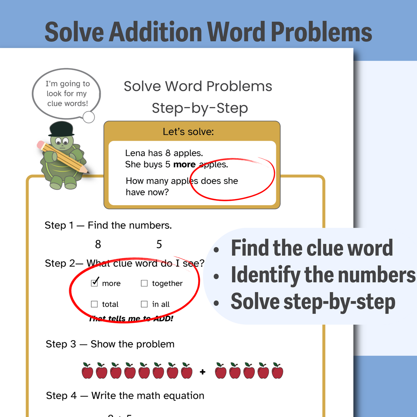 WORD PROBLEMS | Dyscalculia Support Math Intervention Toolkit