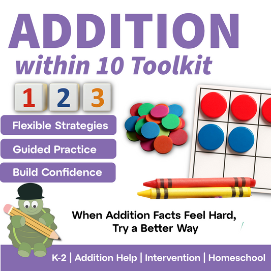 Addition Within 10 Math Intervention Toolkit | Visual Addition Strategies for Struggling Learners