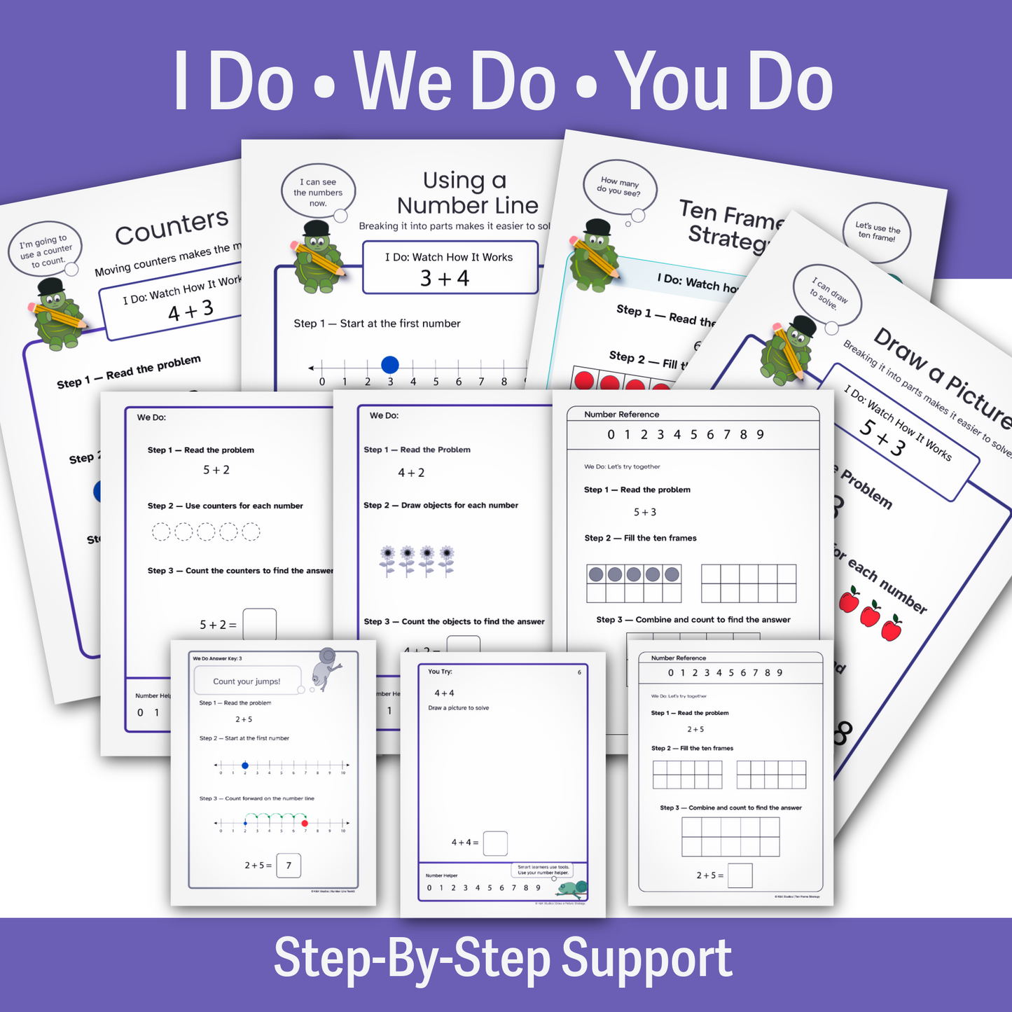 Addition Within 10 Math Intervention Toolkit | Visual Addition Strategies for Struggling Learners