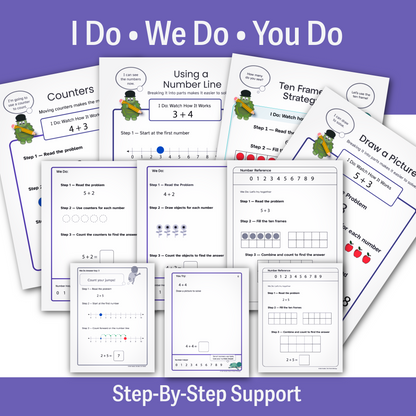 Addition Within 10 Math Intervention Toolkit | Visual Addition Strategies for Struggling Learners