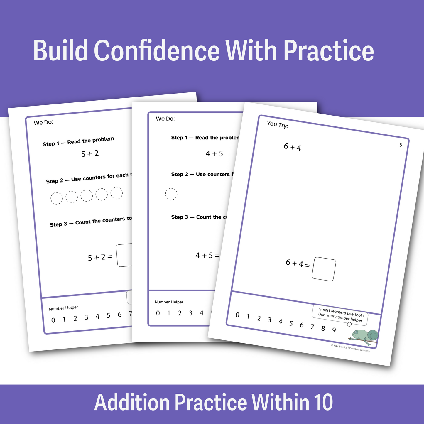 Addition Within 10 Math Intervention Toolkit | Visual Addition Strategies for Struggling Learners