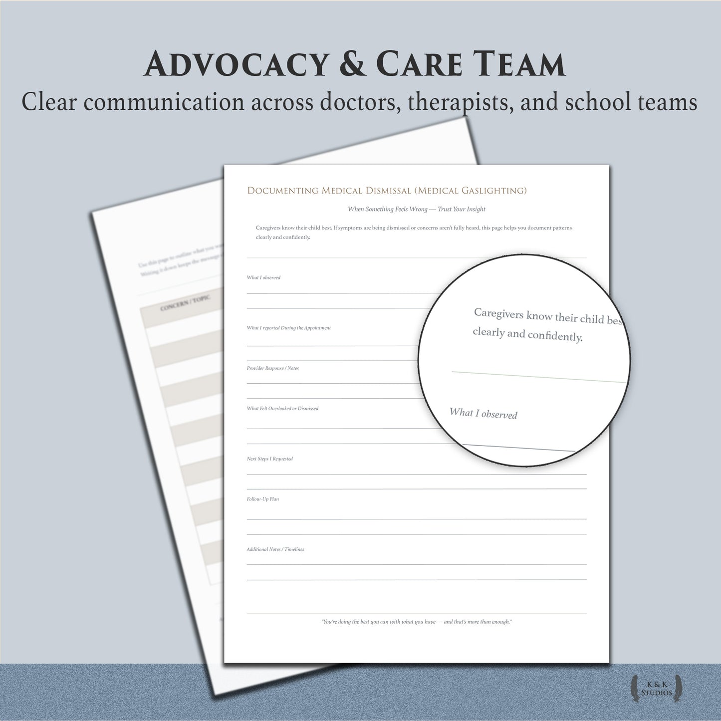 Medically Complex Kiddo Planner — Complete Caregiving System (Color + Print-Friendly PDF)