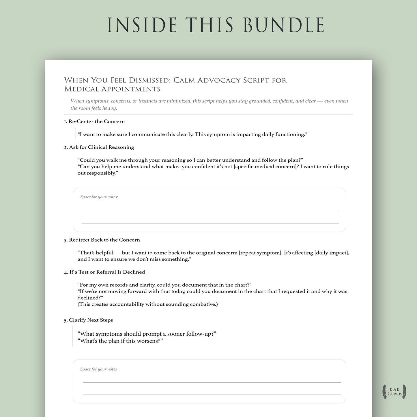 Medical Advocacy Script | Calm, Confident Communication for Hard Appointments