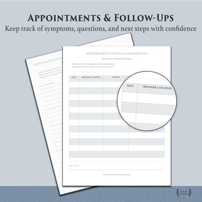 Medically Complex Kiddo Planner — Complete Caregiving System (Color + Print-Friendly PDF)