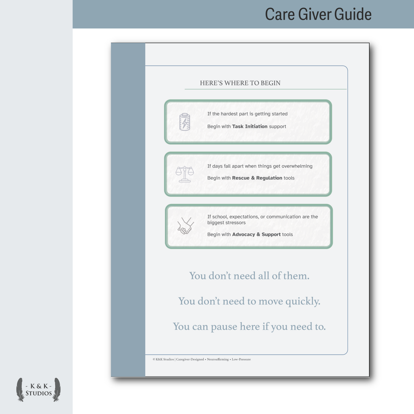 Start Here: A Caregiver Companion for Neurodivergent Support