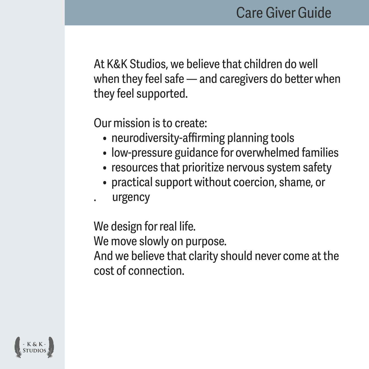 Start Here: A Caregiver Companion for Neurodivergent Support