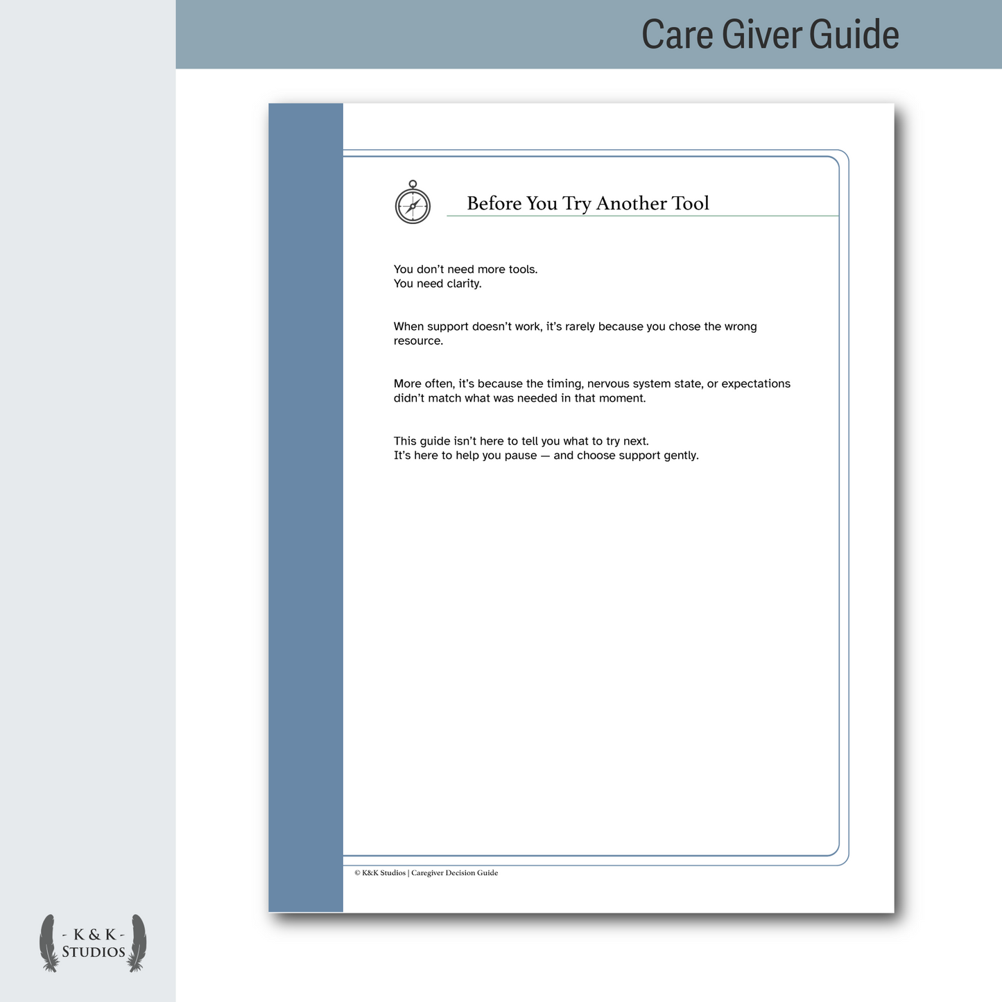 Caregiver Decision Guide