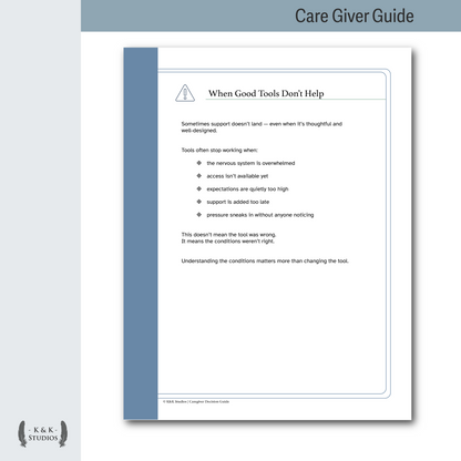 Caregiver Decision Guide