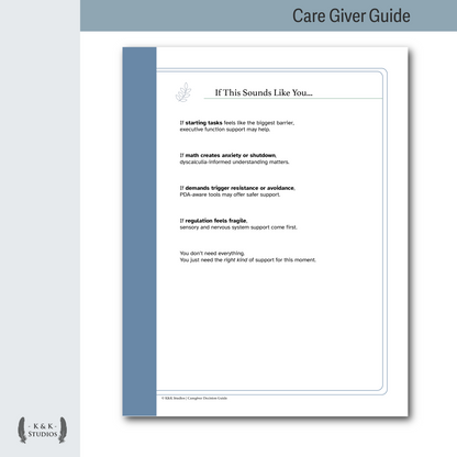 Caregiver Decision Guide