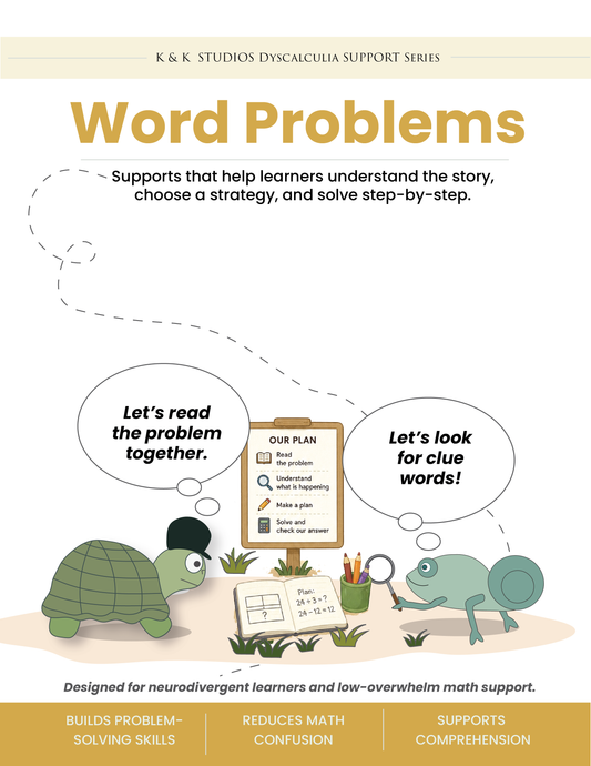 WORD PROBLEMS | Dyscalculia Support Math Intervention Toolkit