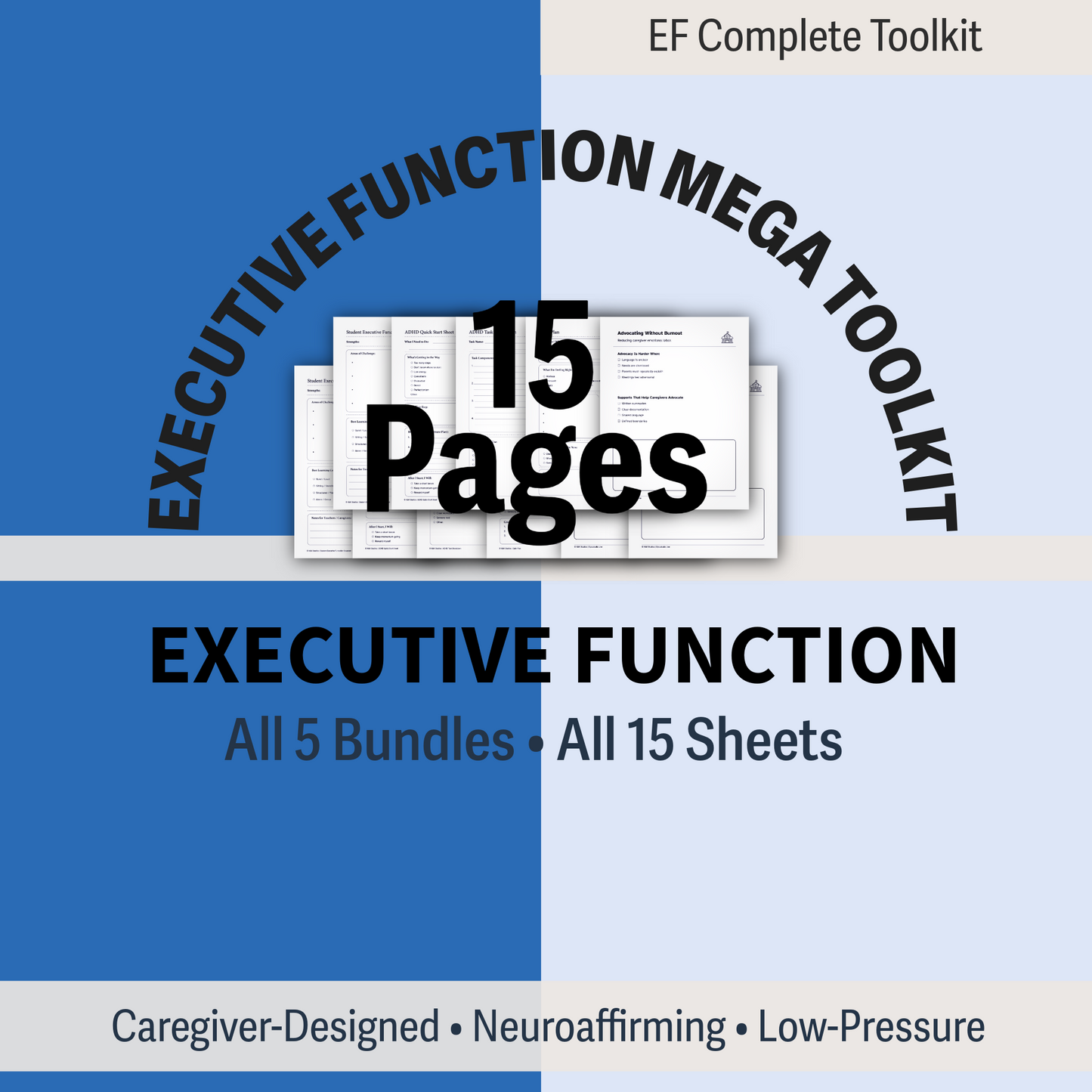 Executive Function Complete Toolkit (15 Sheets)