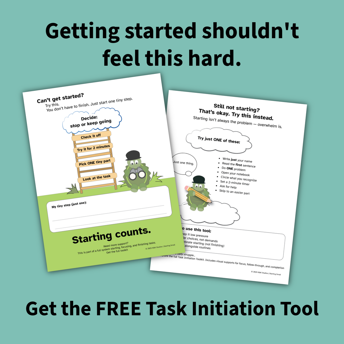 Free two-page Task Initiation tool preview.