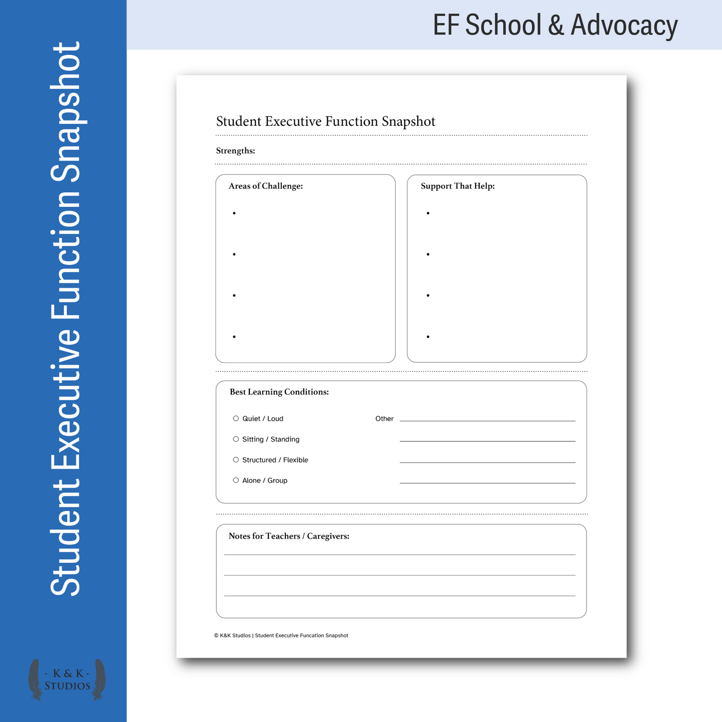 Executive Function School & Advocacy Support