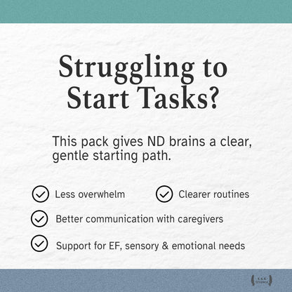 Executive Function Quick Start Pack — ND-Friendly Task Initiation Toolkit