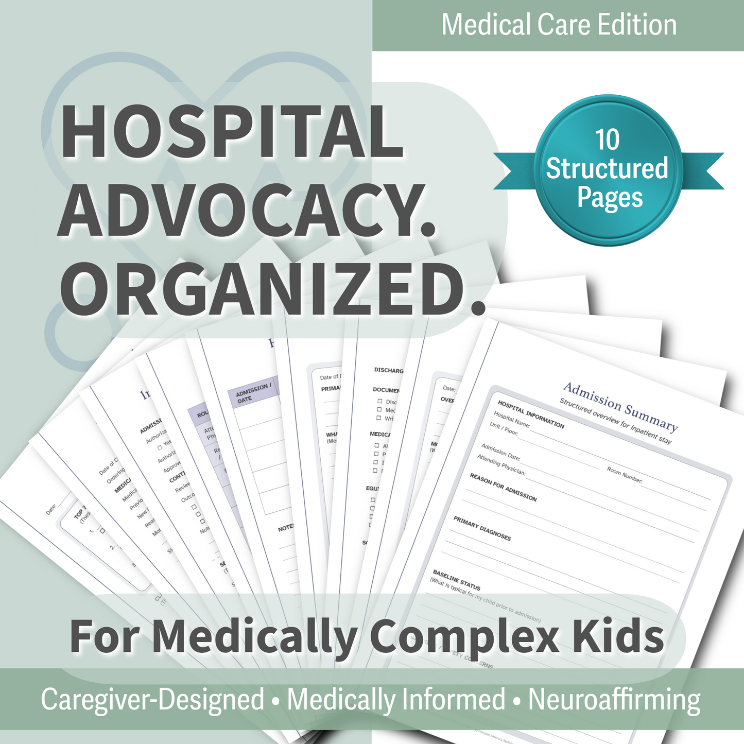 Hospital Stay Inpatient Advocacy Organizer