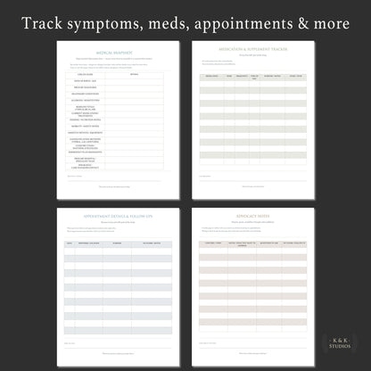 Medically Complex Kiddo Planner — Complete Caregiving System (Color + Print-Friendly PDF)