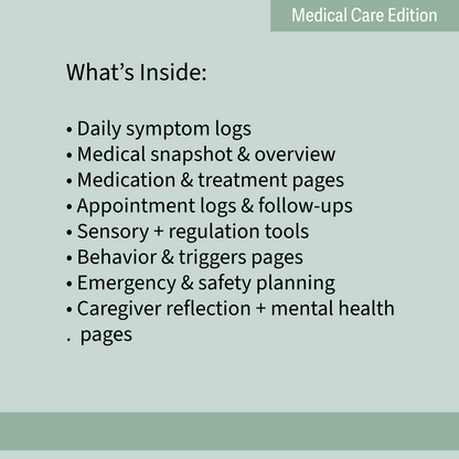 The Medically Complex Kiddo Planner